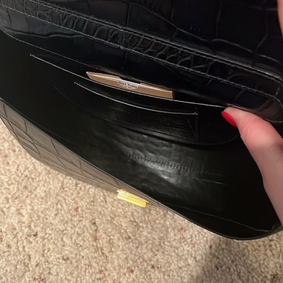 Wandler | NWOT Billy Crossbody Croc-Effect Leather Bag - Night - Picture 10 of 11